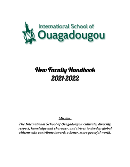 Faculty Handbook 2021-2022