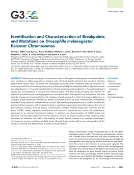 Identification and Characterization of Breakpoints and Mutations On