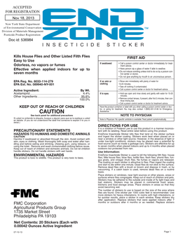 Endzone Insecticide Sticker 08-02-13 Comm