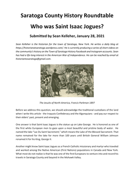 Who Was Saint Isaac Jogues?