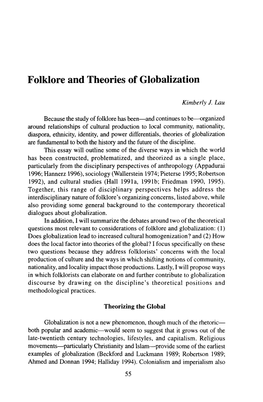 Folklore and Theories of Globalization