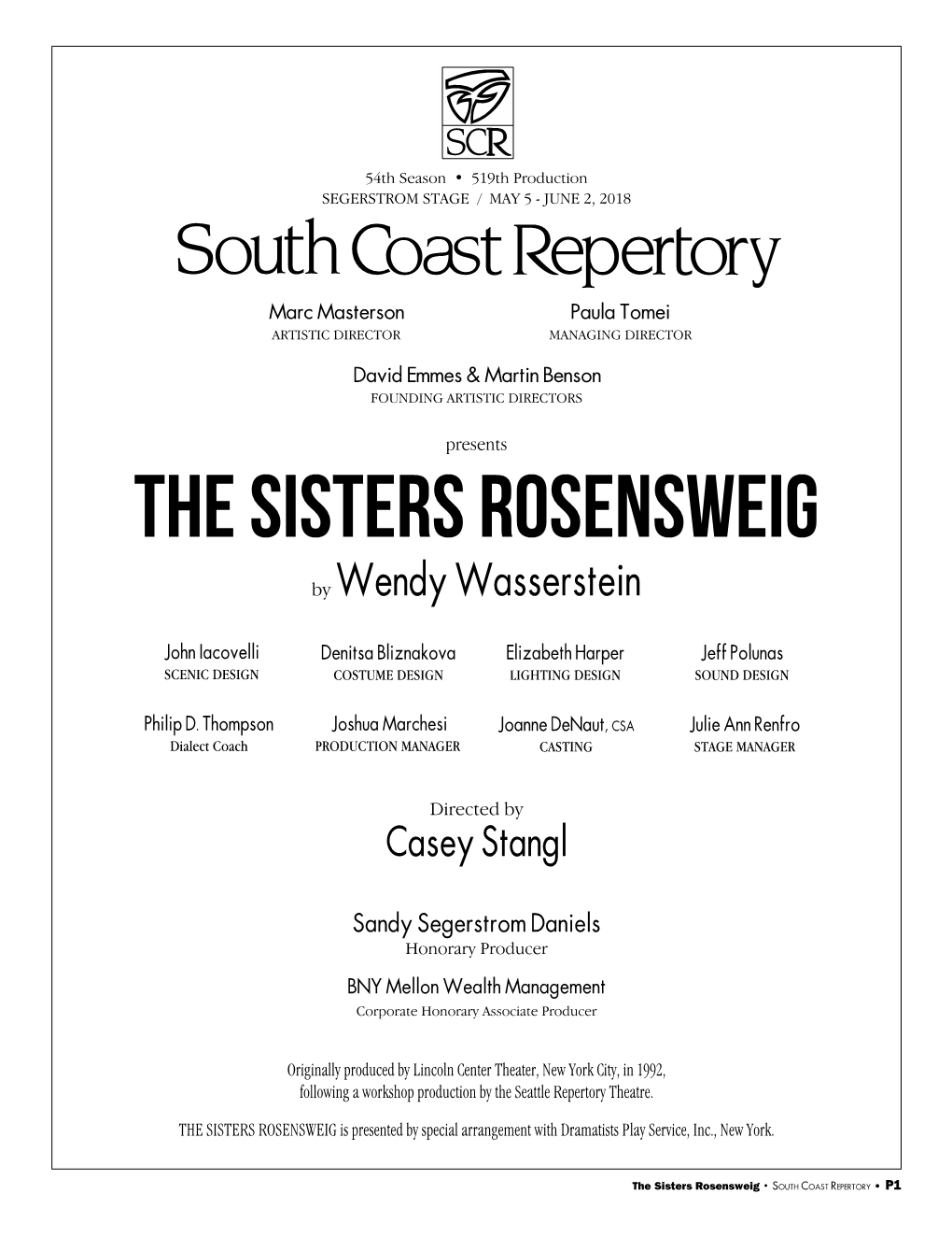 The Sisters Rosensweig Program