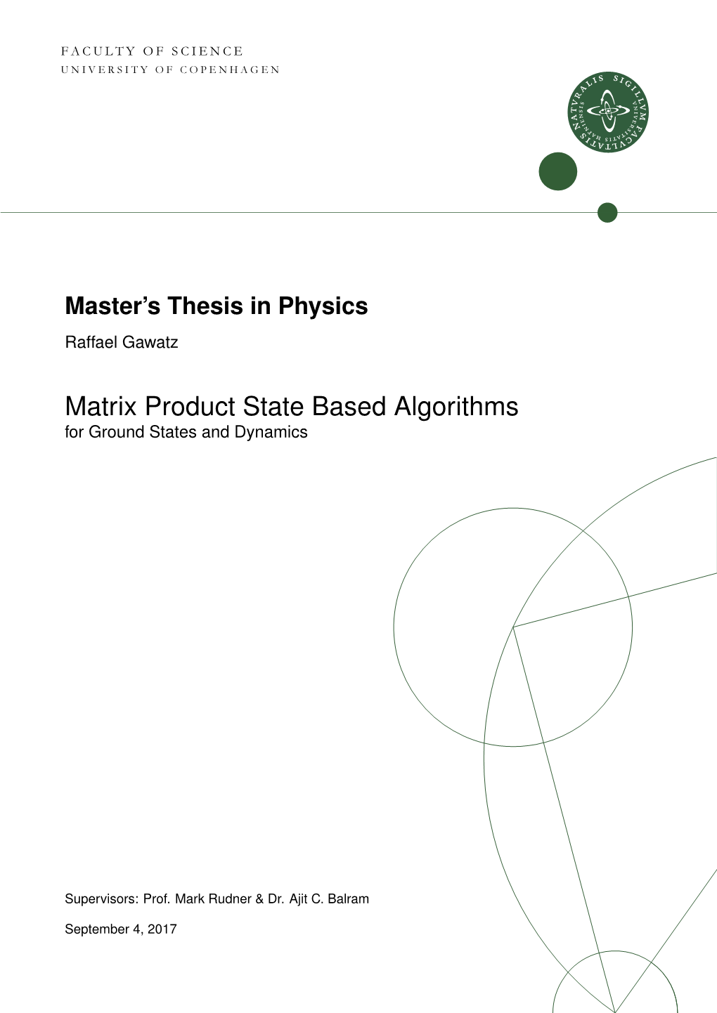 Matrix Product State Based Algorithms for Ground States and Dynamics