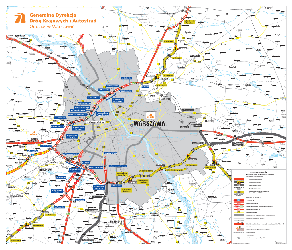 Gddkia WARSZAWA MAPA-Obwodnica