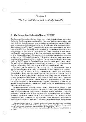 Chapter 2 the Marshall Court and the Early Republic