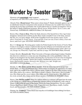 Murder by Toaster.Pub