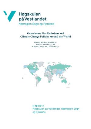 Greenhouse Gas Emissions and Climate Change Policies Around the World
