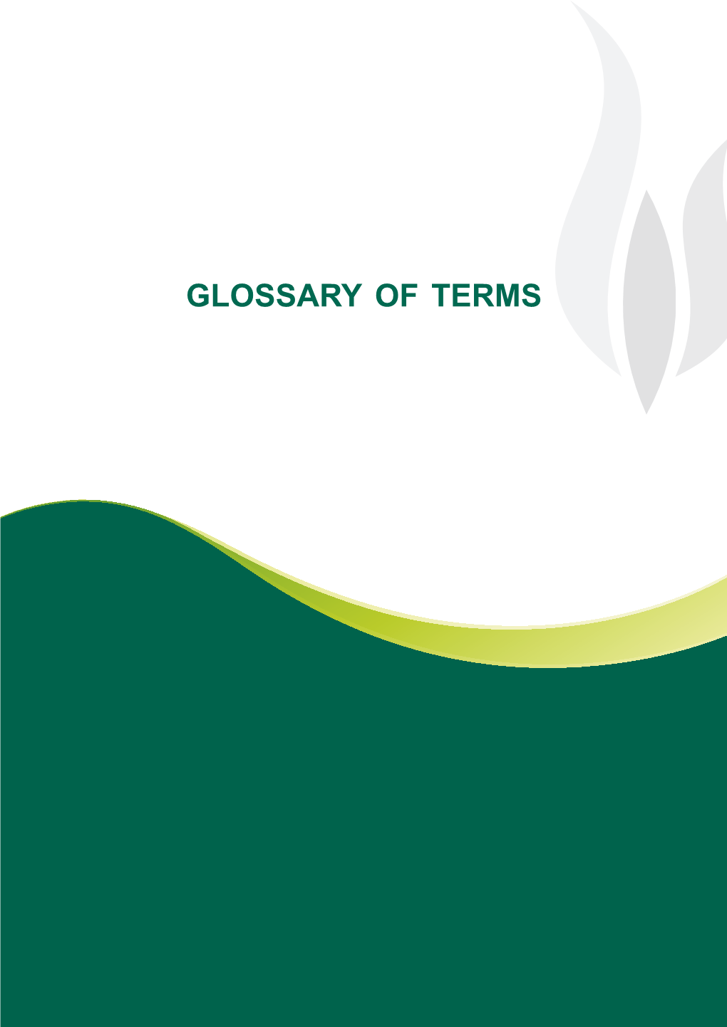 Glossary of Terms Copyright