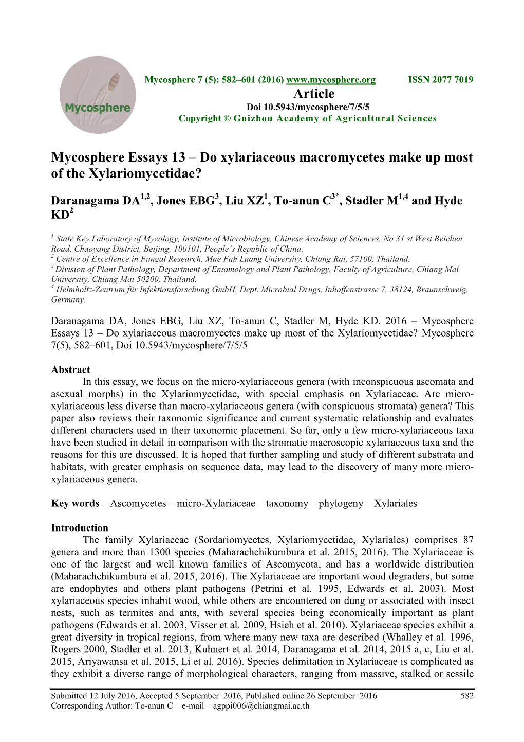 Do Xylariaceous Macromycetes Make up Most of the Xylariomycetidae?