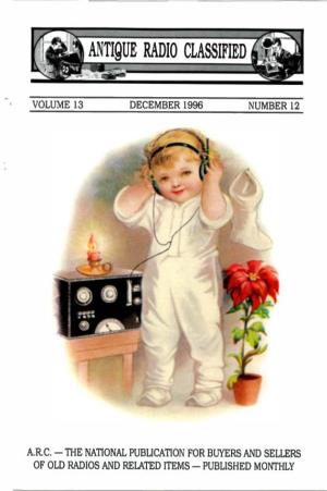 Volume 13 December 1996 Number 12 A.R.C