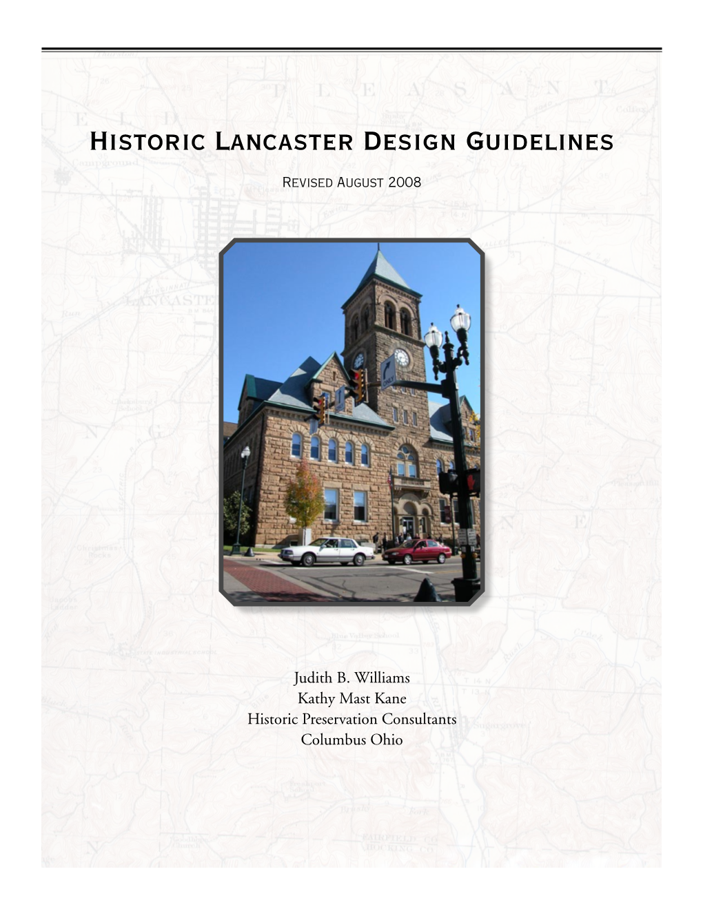 Historic Lancaster Design Guidelines
