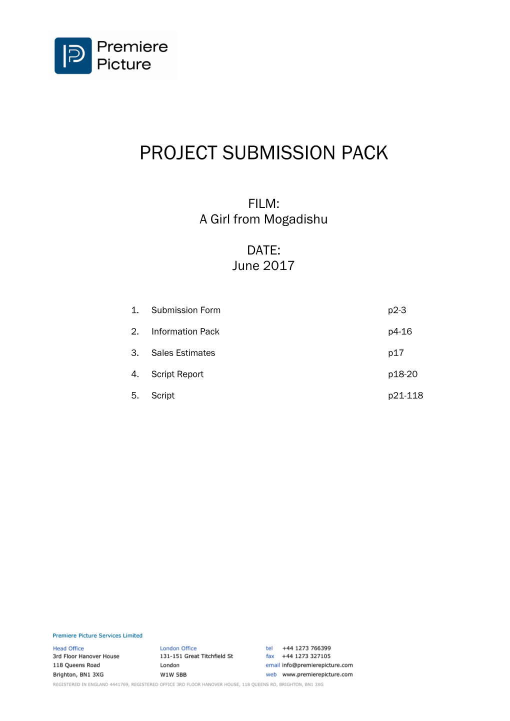 Project Submission Pack