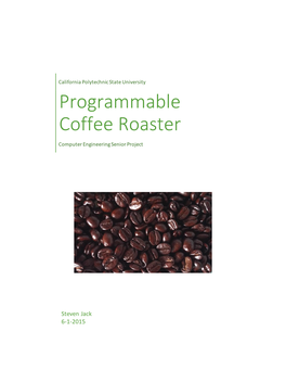 Programmable Coffee Roaster