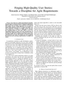 Towards a Discipline for Agile Requirements
