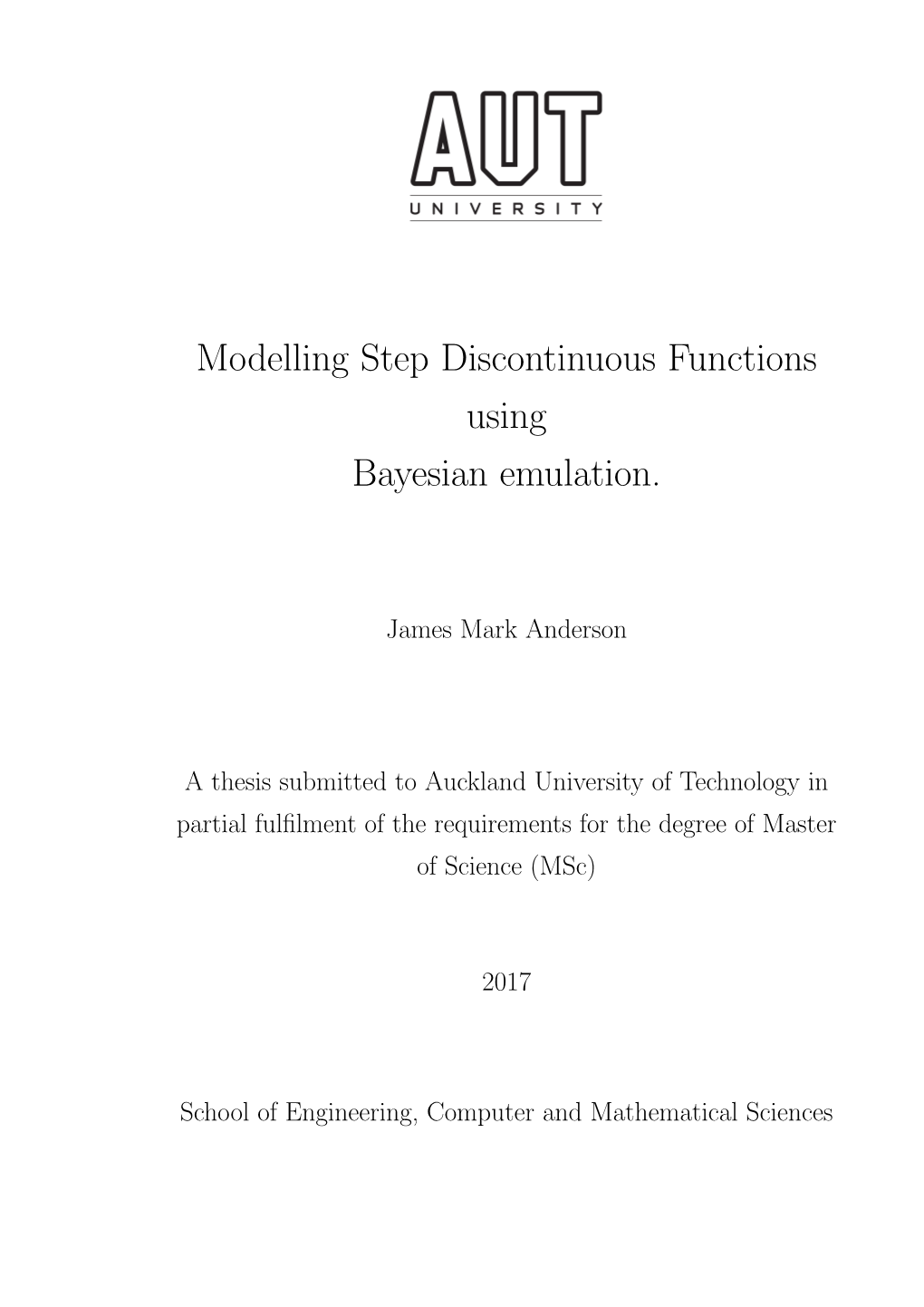 Modelling Step Discontinuous Functions Using Bayesian Emulation