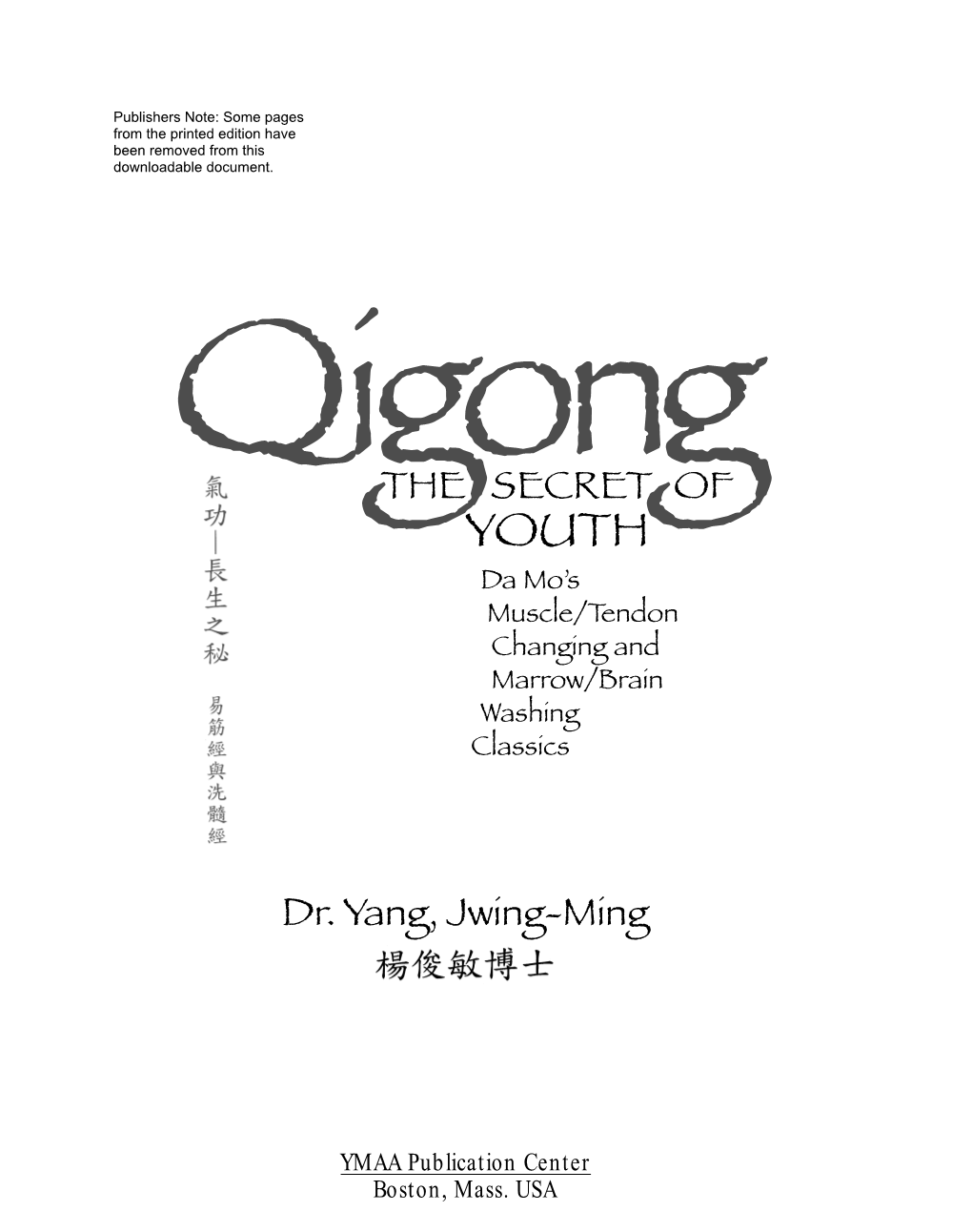 Qigong-The-Secret-Of-Youth.Pdf