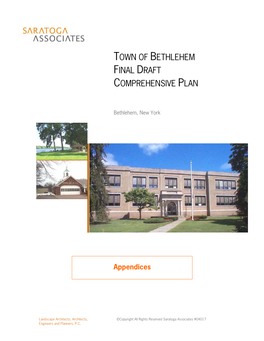 Town of Bethlehem Final Draft Comprehensive Plan