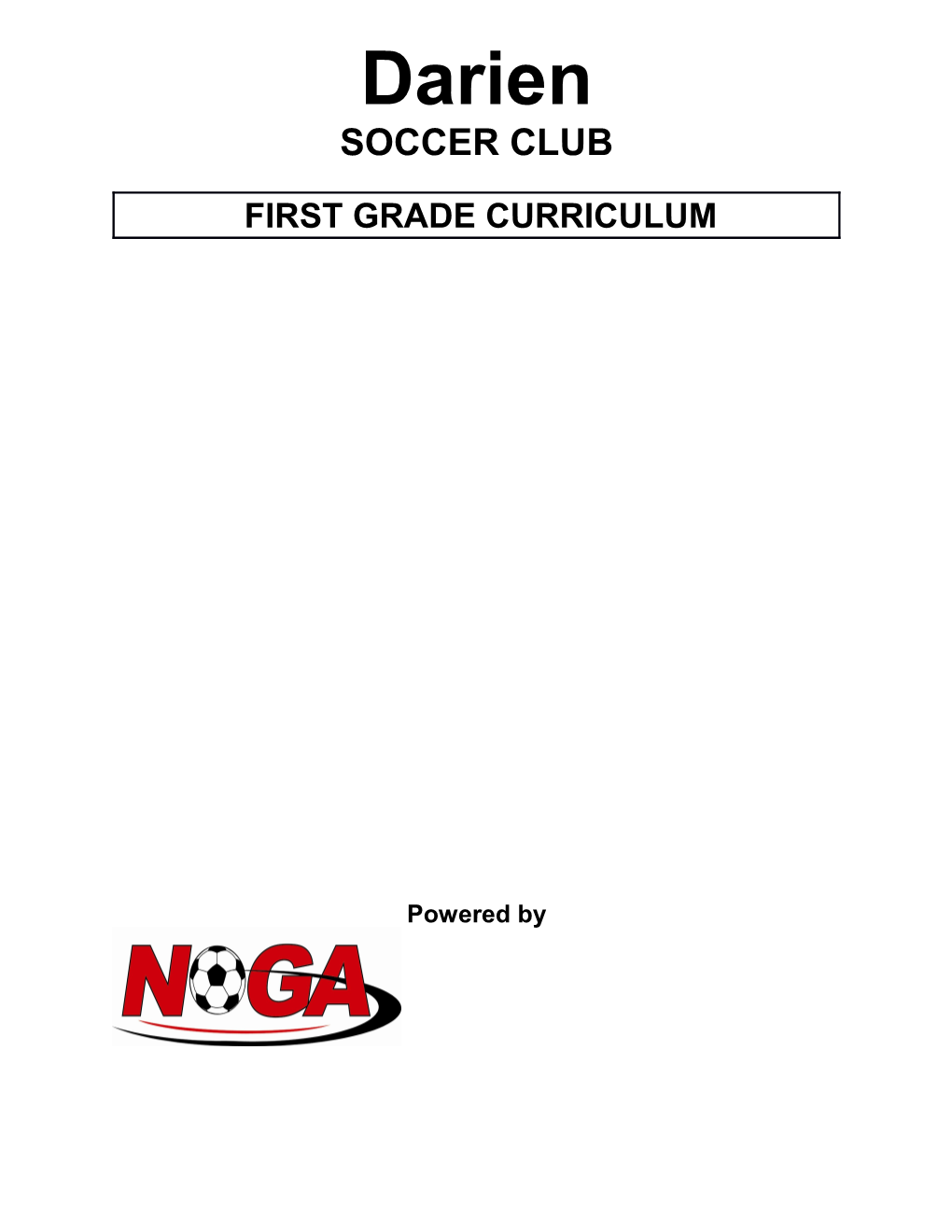 First Grade Curriculum