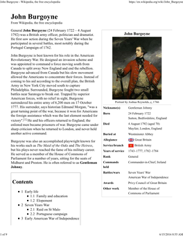 John Burgoyne - Wikipedia, the Free Encyclopedia
