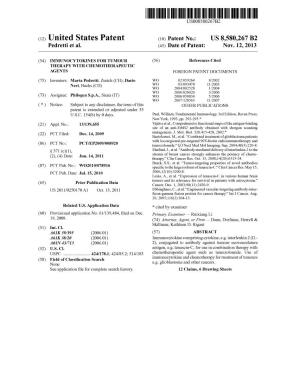 (12) United States Patent (10) Patent No.: US 8,580,267 B2 Pedretti Et Al