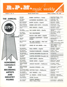 The Annual Hon Ori Ng Canada's Top Recording