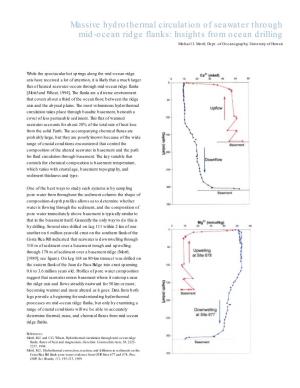 Massive Hydrothermal Circulation of Seawater Through Mid-Ocean Ridge Flanks: Insights from Ocean Drilling Michael J