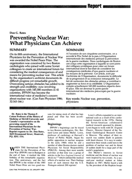 Preventing Nuclear