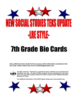 7Th Grade Bio Cards7th Grade Bio Card-1