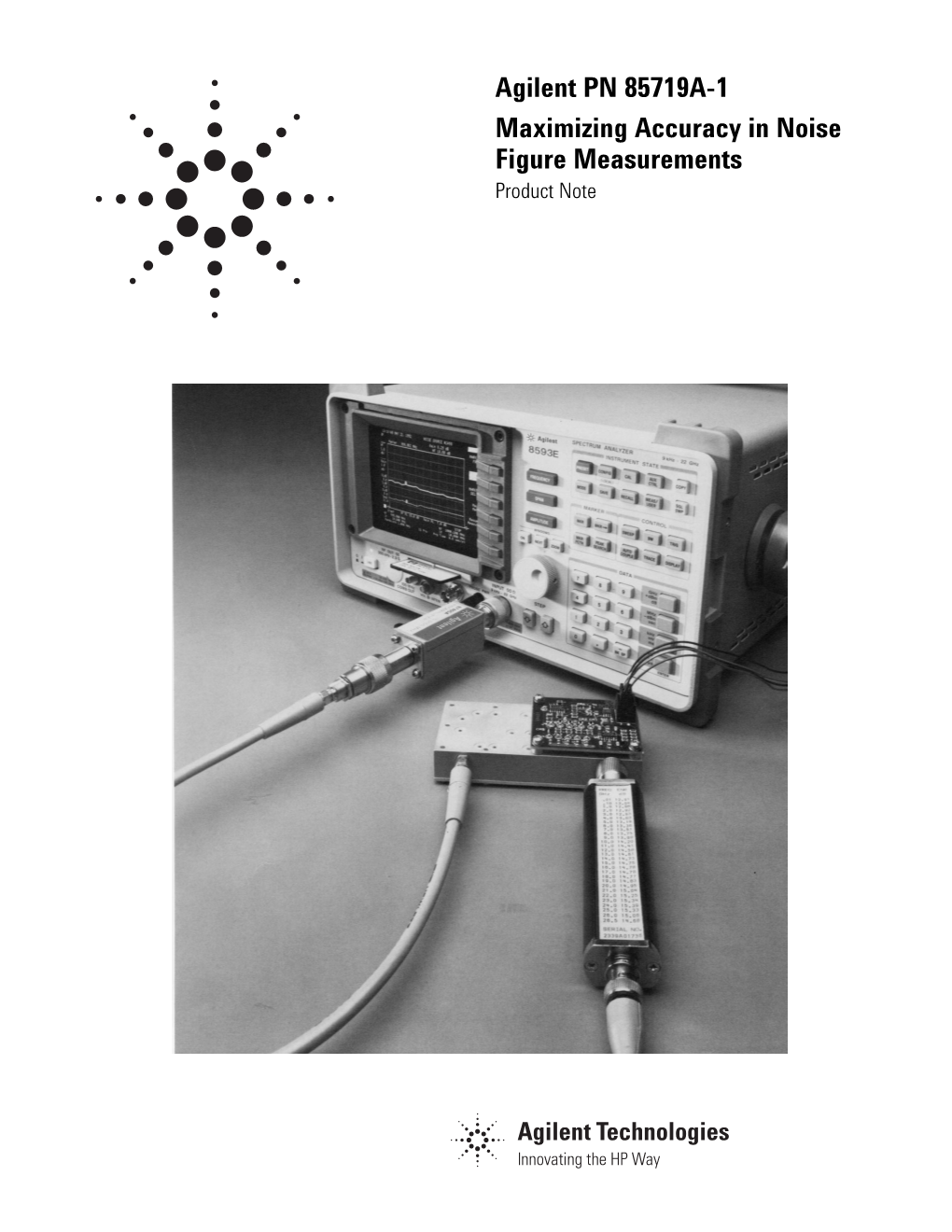 Agilent PN 85719A-1 Maximizing Accuracy in Noise Figure Measurements Product Note Table of Contents