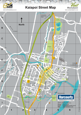 Kaiapoi Street Map