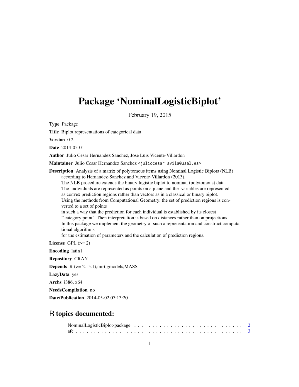 Package 'Nominallogisticbiplot'