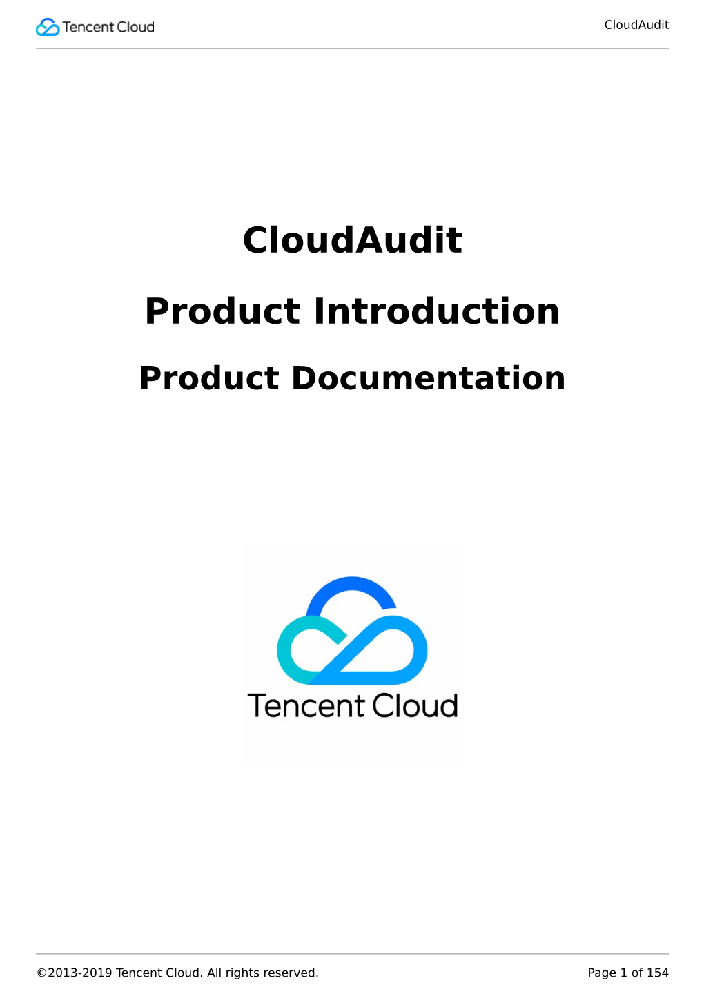 Cloudaudit Product Introduction