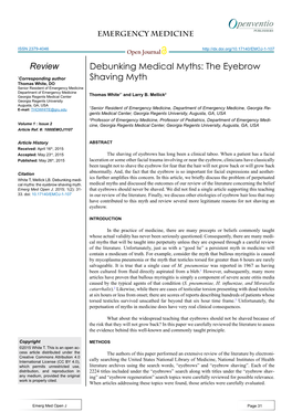 The Eyebrow Shaving Myth