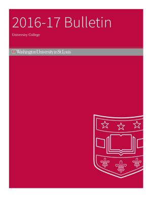 Bulletin 2016-17 Table of Contents (07/01/16)