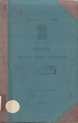 District Census Handbook, Thana