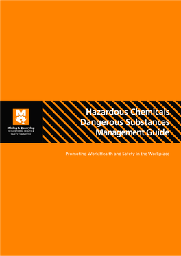 Hazardous Chemicals and Dangerous Substances Management Guide