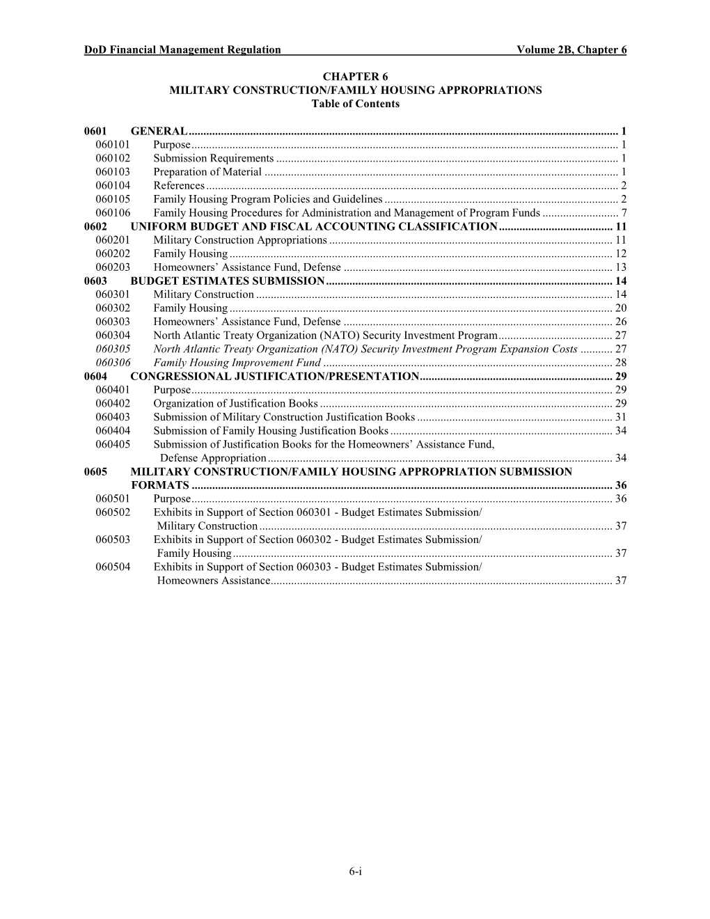 Dod Financial Management Regulation Volume 2B, Chapter 6