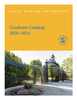 Graduate Catalog 2020–2021