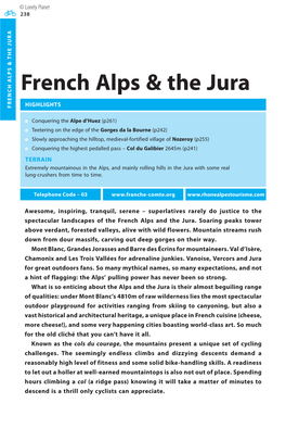 French Alps & the Jura