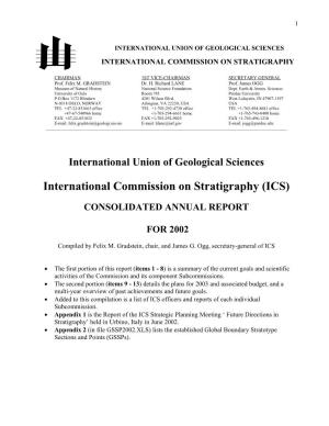 International Commission on Stratigraphy
