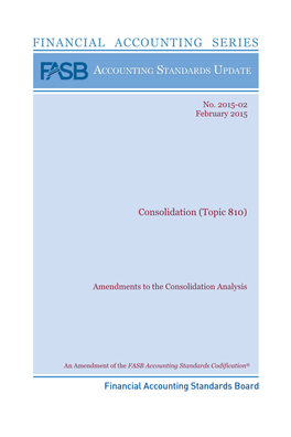Consolidation (Topic 810)
