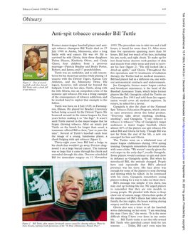Obituary Anti-Spit Tobacco Crusader Bill Tuttle