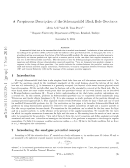 A Perspicuous Description of the Schwarzschild Black Hole Geodesics