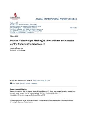 Phoebe Waller-Bridge's Fleabag(S): Direct Address and Narrative Control