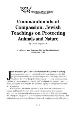 Jewish Teachings on Protecting Animals and Nature by Lewis Regenstein