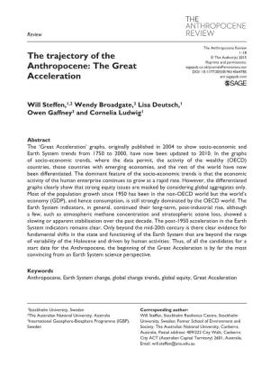 The Trajectory of the Anthropocene: the Great Acceleration