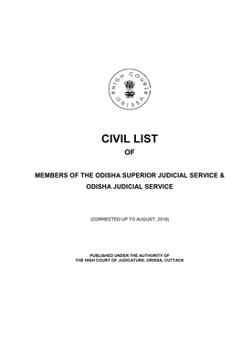 Civil List Of