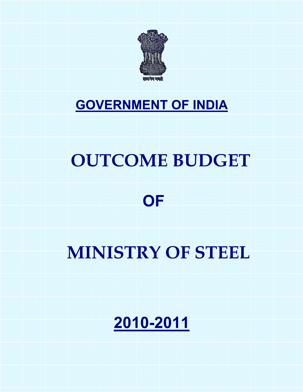 Outcome Budget 2010-11/Chapter-II/Major Schemes CONTENTS