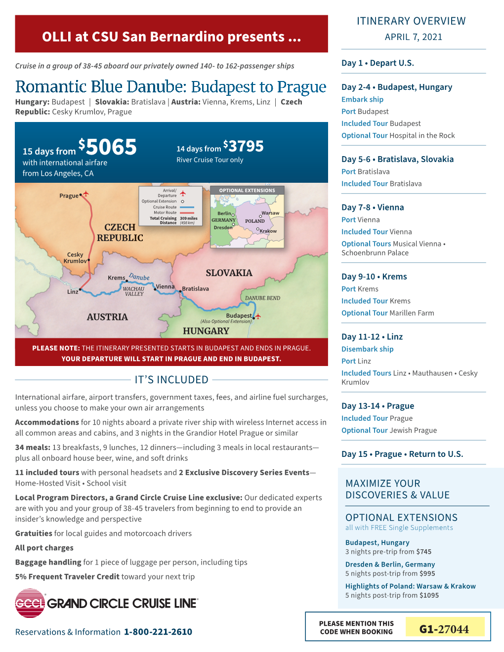 Romantic Blue Danube: Budapest to Prague