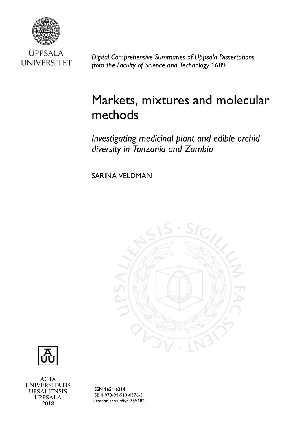 Markets, Mixtures and Molecular Methods